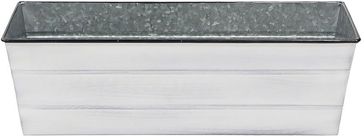 Achla Designs Galvanized Window Flower Box Planter-Green-Medium (24" L x 9.5" W x 7.5" H)