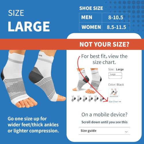 PAPLUS 6 Pairs Plantar Fasciitis Socks, Compression Socks with Arch Support