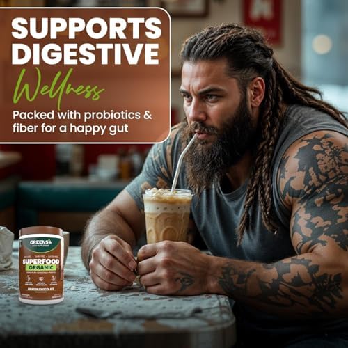 Greens+ Organic RAW Superfood Powder, Dietary Supplement | 8.46oz | Energy Boost | Super Blend Immune Support, Morning Kick, Nutrition Vibrant Health, Vegan, Soy Free | Dairy Free | Gluten Free