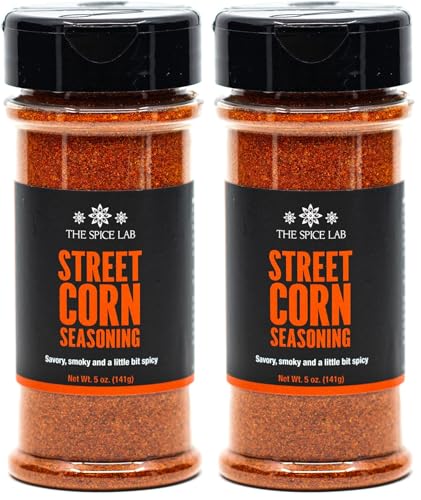 The Spice Lab Mexican Street Corn Seasoning – 5 oz Shaker Jar - All Natural Elote Seasoning For Vegan Street Corn