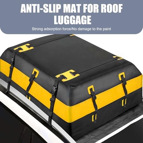 Car Roof Rack Pads, 47" x 39" Non-Slip Roof Cargo Bag Protective Mat, PVC Soft Shell Roof Cushioned Protection Layer Accessories for Rooftop Cargo Bag