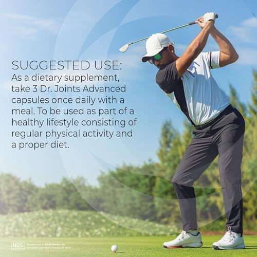 Dr. Joints NDS Nutrition Advanced Joint Health Formula - 90 Capsules | FruiteX-B, Glucosamine Sulfate, Chondroitin