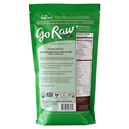 Go Raw Sprouted Pumpkin Seeds, 18 oz