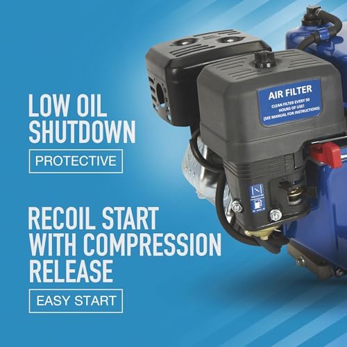 Powerhorse OHV Horizontal Engine - 212cc, 6 HP, 3/4in. x 2 7/16in. Shaft | 3/4in. x 2 7/16in. Shaft, 212cc