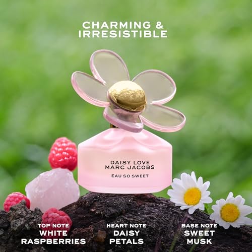 Marc Jacobs Daisy Love Eau So Sweet Eau de Toilette – Floral Women's Perfume – With Notes of White Raspberries, Daisy Petals & Sweet Musk