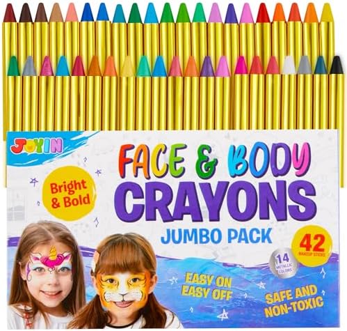 42PCS Face and Body Paint Crayons