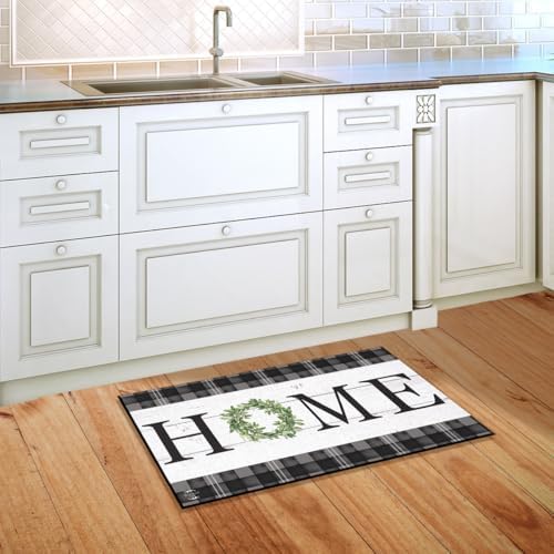 Briarwood Lane Doormat 30x18 Indoor Outdoor Farmhouse Wreath Spring for Spring Doormat