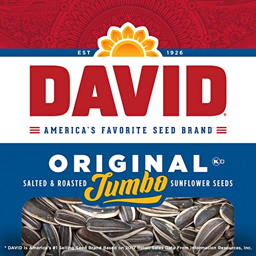 DAVID Jumbo Sunflower Seeds, Original Flavor, 5.25 oz.