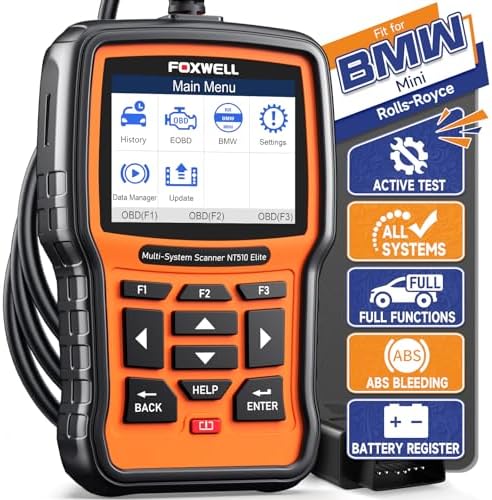 FOXWELL NT510 Elite Scan Tool fit for BMW Scanner Full Diagnostic Tool OBD2 Scanner