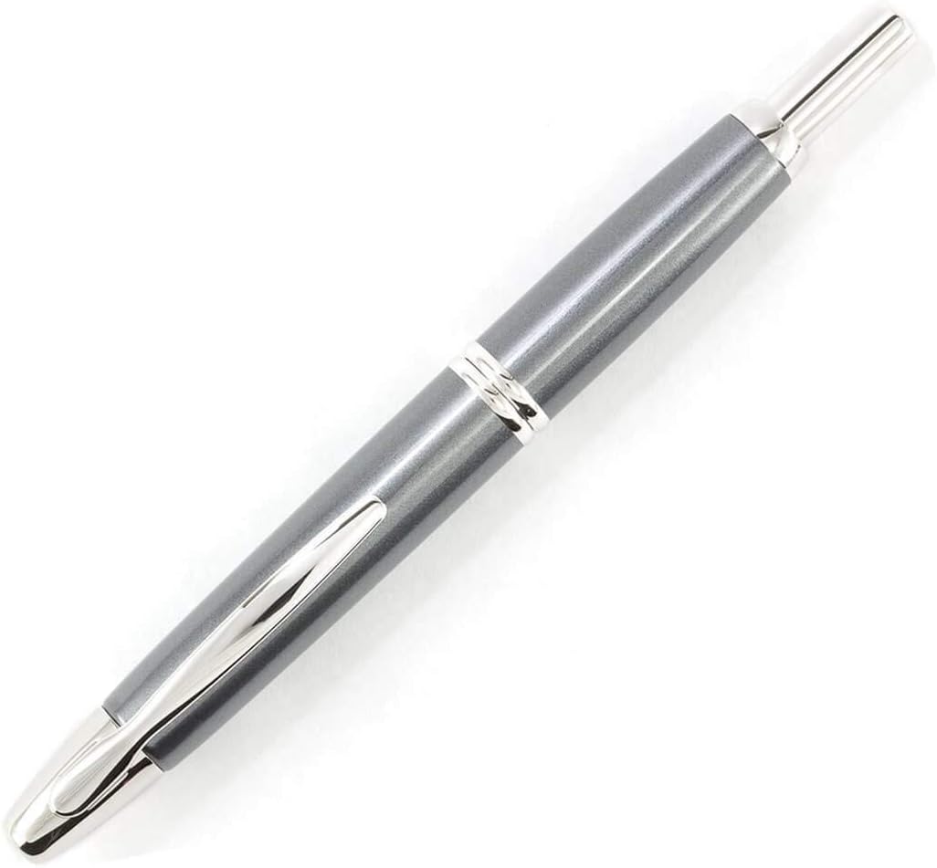 PILOT Vanishing Point Collection Refillable & Retractable Fountain Pen, Matte Black Barrel, Blue Ink, Fine Nib (60580)