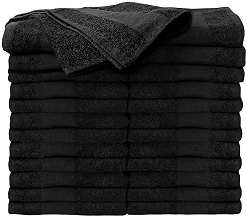 ForPro 24ct Bleach Tough Salon Towels, 16Wx27L in, Cool Grey, 100% Cotton | for Salon, Spa & Gym Use, Hand Towels, Bleach-Safe Salon Towels, Absorbent Spa Towels, Barber Towels, Salon & Spa Essentials