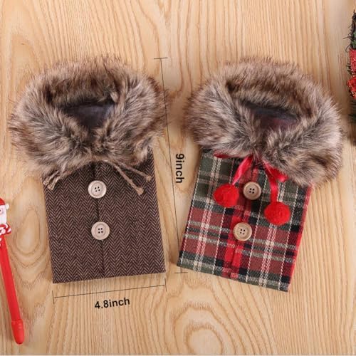 2pcs Christmas Sweater Wine Bottle Cover Party Decoration