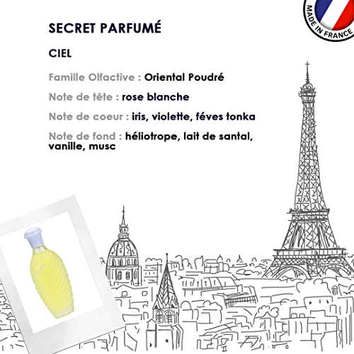 Jacques Saint Pres CIEL - Eau De Parfum for Women- Soft, Powdery Scent - Notes of Vanilla, White Rose, & Different Flowers- Feminine