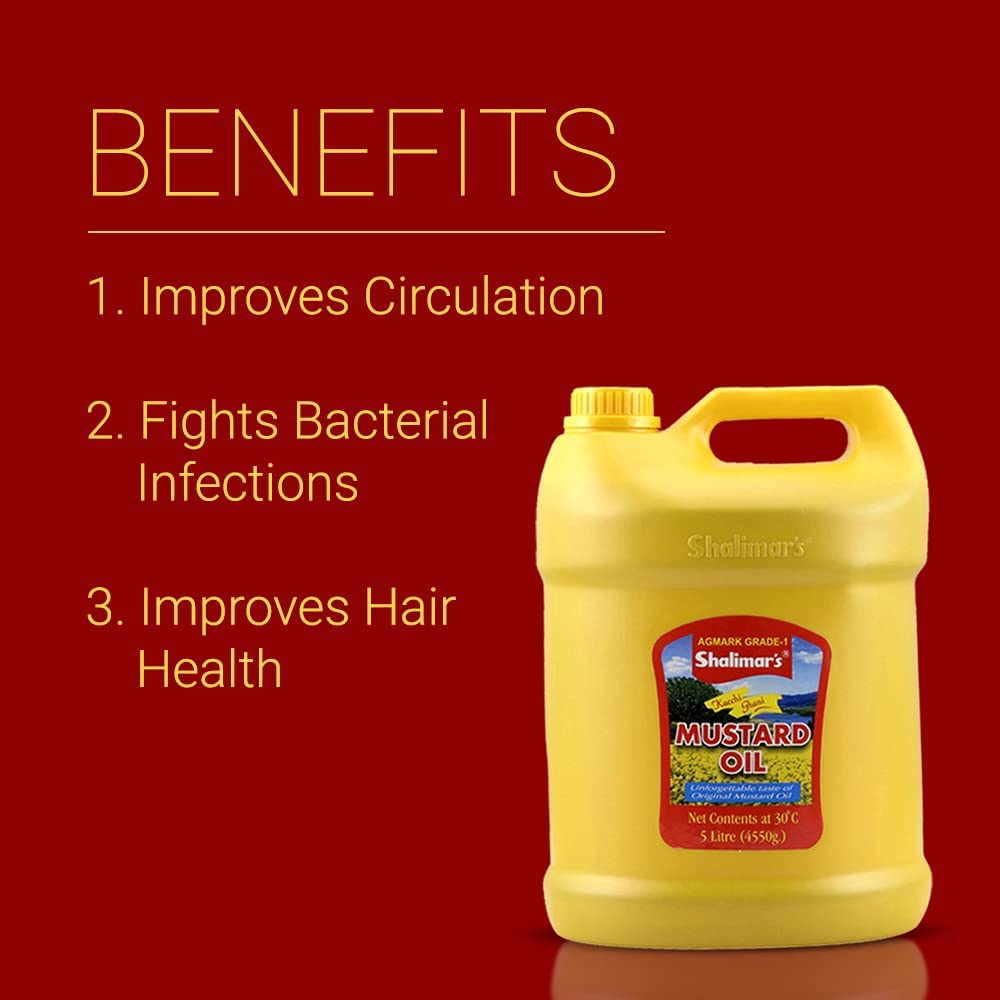 Shalimar's Kachhi Ghani Mustard Oil (5 LTR)
