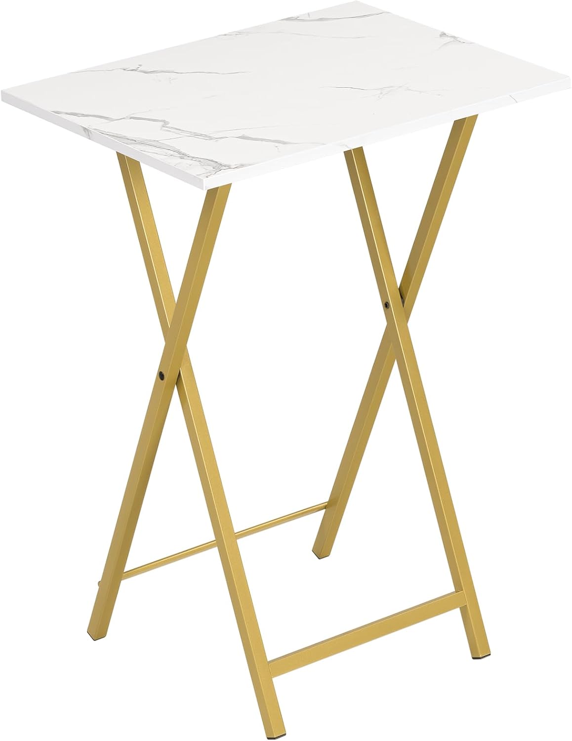 HOOBRO Folding TV Table, TV Tray, Stable Snack Table for Small Space, Portable Sofaside Desk, Easy Assembly and Storage