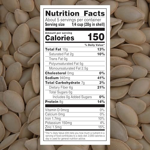 DAVID All Natural Pumpkin Seeds, 5 oz. (Pack of 12)