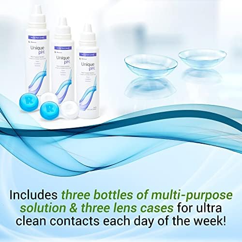 Menicon Unique pH Multipurpose Contact Lens Solution with Lens Case 4 fl oz