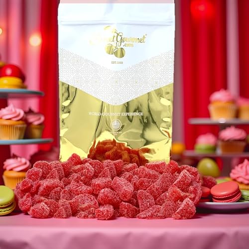 SweetGourmet Cherry Fruit Slices Sugar Coated Jelly Candy, 2.5 Pound Bulk Bag