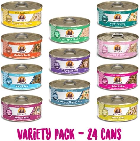 Weruva Classic Cat 11 Flavors Variety Pack 5.5 oz Cans (Pack of 24)