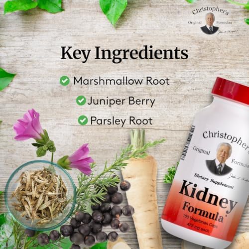 Christopher's Original Formulas Kidney Formula - Kidney Cleanse Detox & Repair Formula - Herbal Blend for Kidney Support
