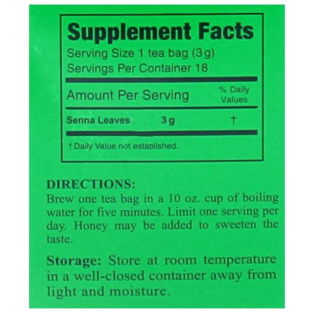 3 Ballerina Herbal Green Leaf Detox Tea, Extra Strength Drink-Caffeine Free, 18 Tea Bags (1 Box)
