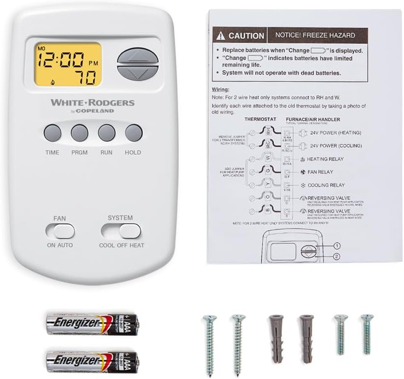 White-Rodgers 70 Series Classic, Non-Programmable, Thermostat, 1E78-140