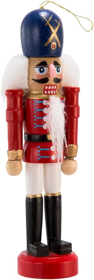 Kurt Adler Wooden Nutcracker Ornament Set, 5-inch Height, Multicolor, Wood