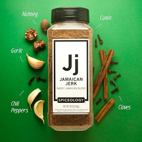 Spiceology Jamaican Jerk Caribbean Rub, 18 oz | BBQ Rubs, Spice Blends and Seasonings