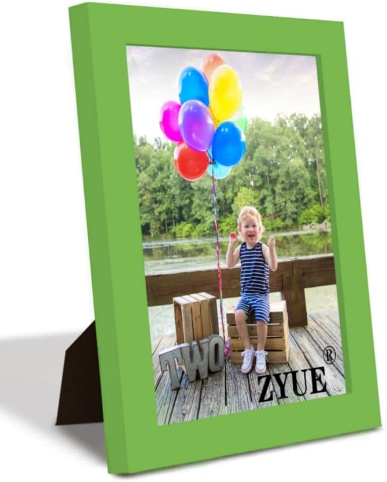 6x8 inch Picture Frame Made of 100% Solid Wood and High Definition PlexiGlass Display Pictures for Table Top Display and Wall Mounting Photo Frame