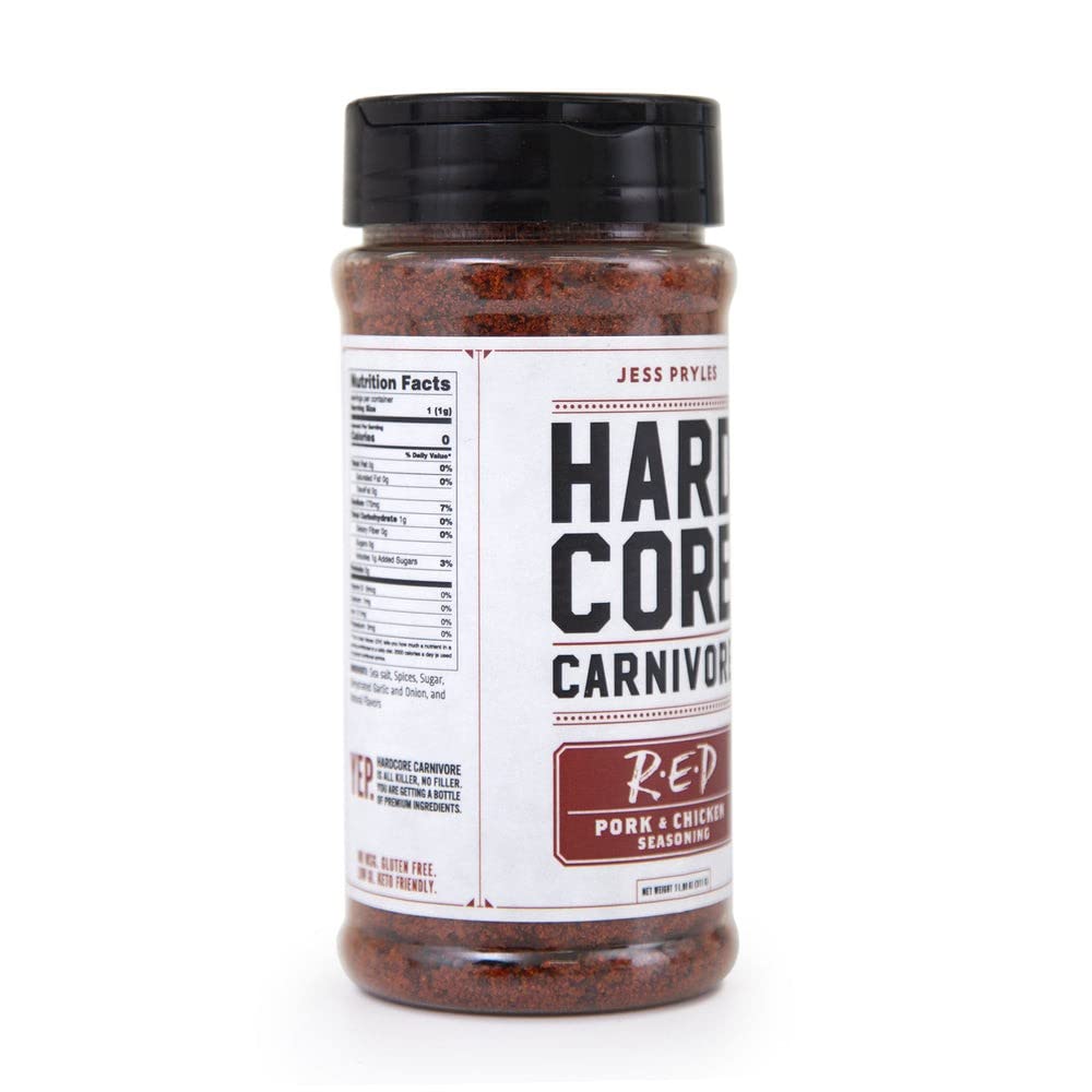 Hardcore Carnivore Black | All-Purpose Beef Seasoning Rub, 13oz Shaker
