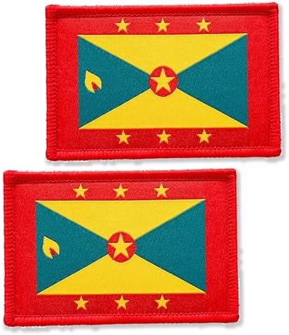 2 Pack Nicaragua Flags Patch Nicaraguans Flag Patches Patriotic Military Team Tactical Patch 3×2 Inch