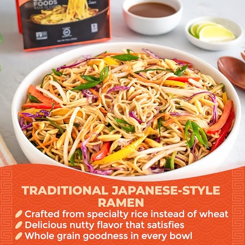 Lotus Foods Organic Millet & Brown Rice Ramen - 10 Oz Bags (Pack of 6) | Gluten Free Rice Ramen, Whole Grain Ramen Noodles, Low Sodium Rice Noodles, USDA Organic, Vegan
