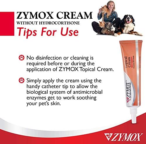 ZYMOX Veterinarian Strength Topical Cream for Dogs and Cats, 1oz