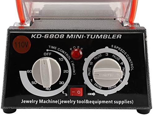 YaeMarine 110V 80W Jewelry Polisher Tumbler 3kg 6.6 Lbs Capacity Jewelry Polisher Machine Tumbler