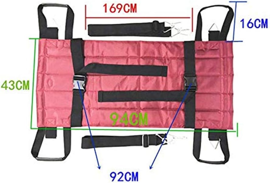 Foldable Patient Lift Stair Slide Board, Mobility Aids Equipment Transfer Emergency Evacuation Wheelchair Belt Sling Disc Use for Seniors, Bedridden