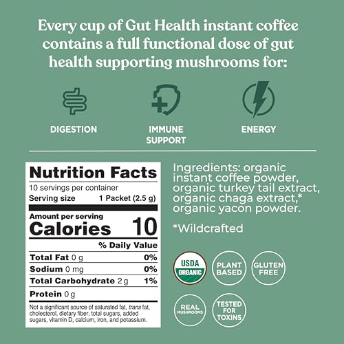 Four Sigmatic Mushroom Mix Coffee Lion's Mane | Focus | Pack of 3 (30 Packets Total)