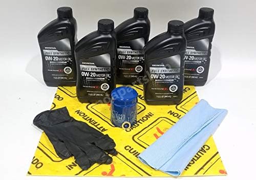 Honda Genuine 0W-20 Full Synthetic Oil Change Kit w/A02 Filter & Drain Washer