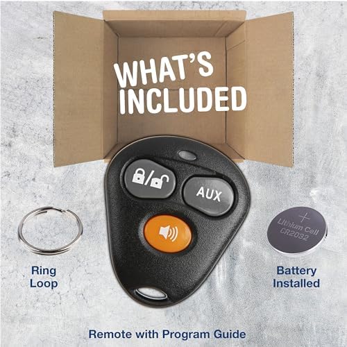 KeylessOption Keyless Entry Remote Starter Car Key Fob Alarm for Aftermarket Viper Automate EZSDEI474V 473V