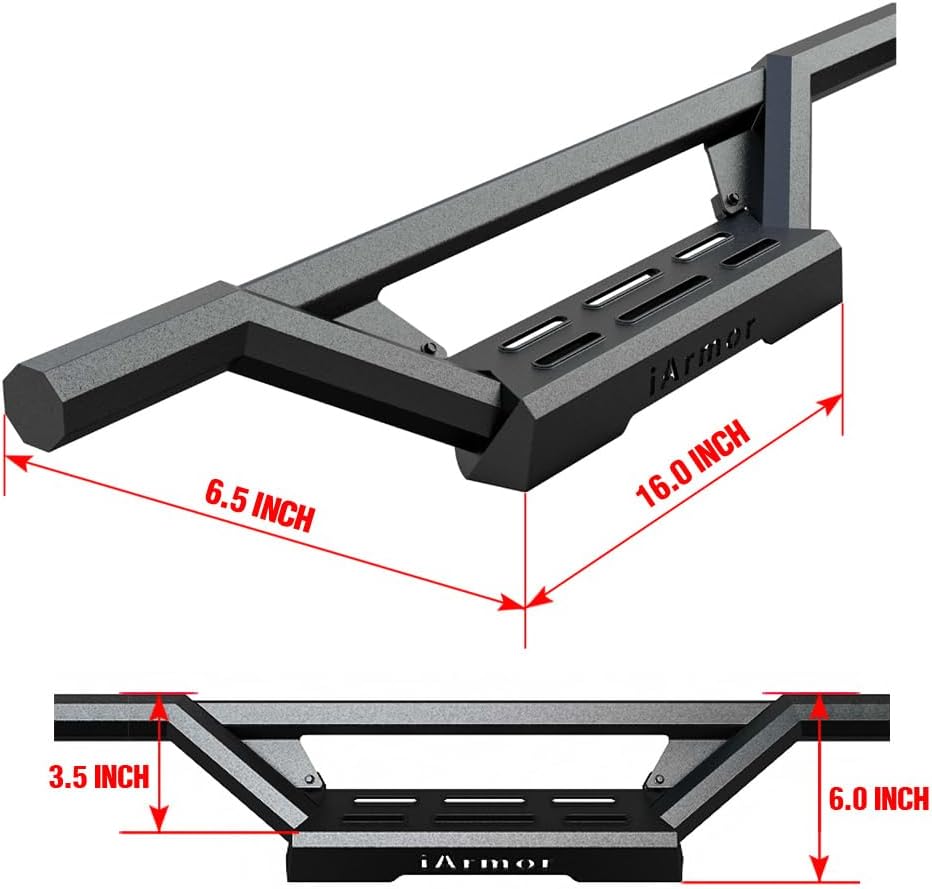 APS Drop Steps Running Boards Compatible with Ram 1500 2009-2018 Crew Cab & Ram 2500 3500 2010-2026 | Stainless Steel Side Steps Nerf Bars