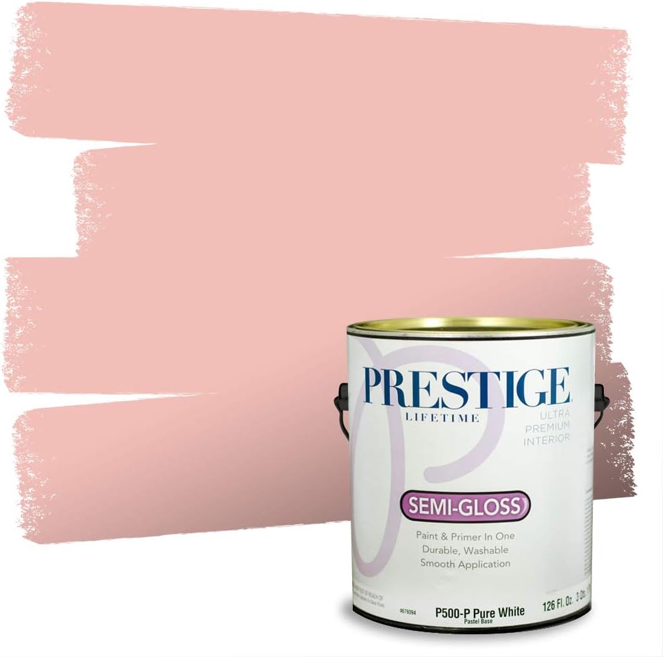 PRESTIGE Paints Exterior Paint and Primer In One, 1-Gallon, Satin, Comparable Match of Sherwin Williams* Real Red*