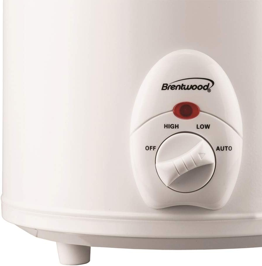 Brentwood SC-135W Appliances 3 quart Slow Cooker, White