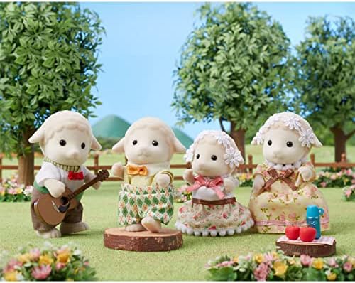 Calico Critters Pickleweeds Hedgehog Family - Set of 4 Collectible Doll Figures for Children Ages 3+