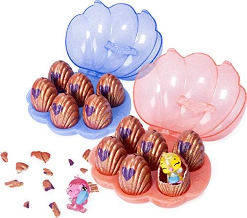 Hatchimals CollEGGtibles, Mermal Magic 6 Pack Shell Carrying Case with Season 5 CollEGGtibles, for Kids Aged 5 and Up (Color May Vary)