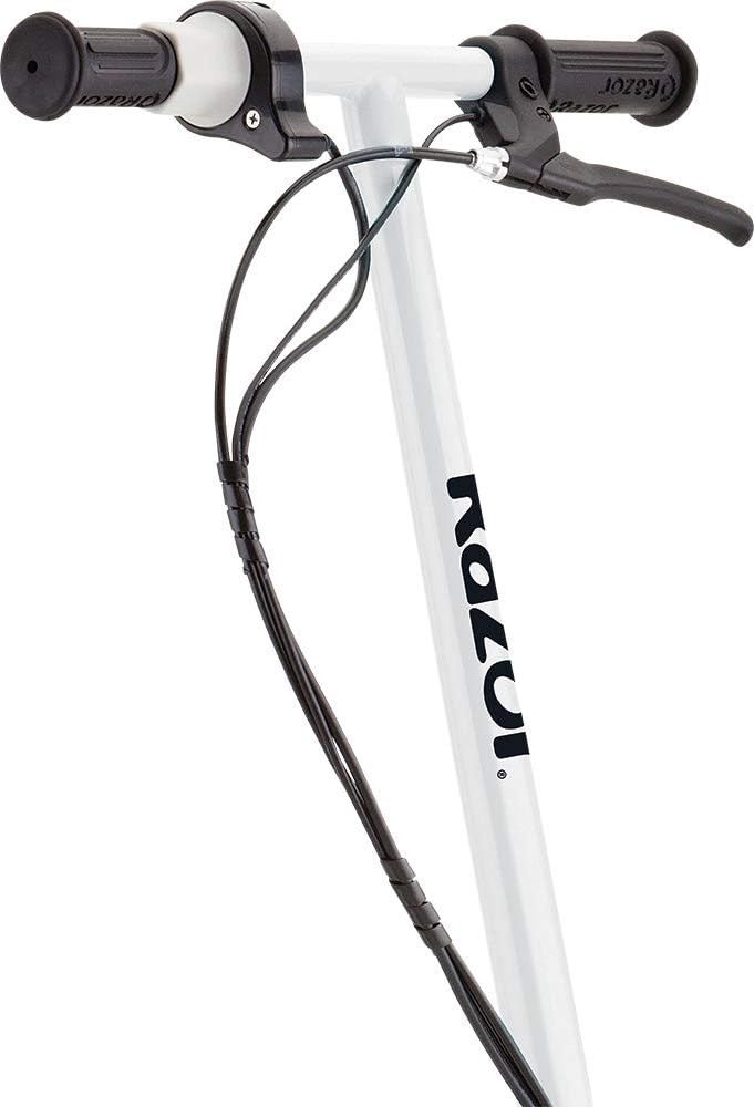 Razor E200 Electric Scooter for Kids Ages 13+ - 8" Pneumatic Tires, 200-Watt Motor, Up to 12 mph and 40 min of Ride Time, for Riders up to 154 lbs