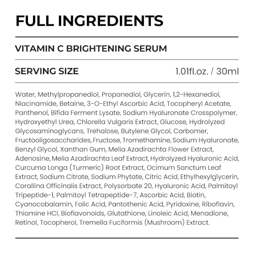 [SKIN&LAB] Vitamin C Serum for Face with Hyaluronic Acid and Niacinamide | Korean Skincare (1.01 fl oz)