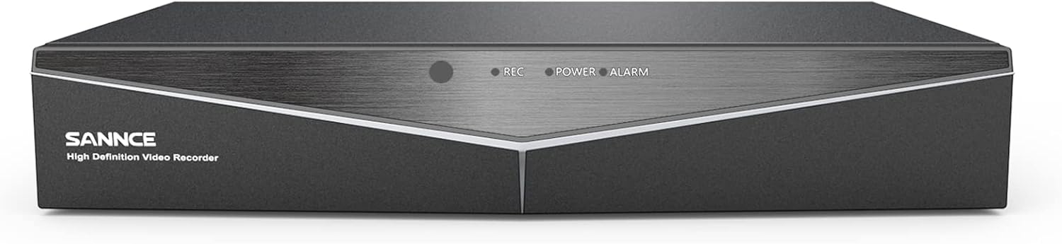 SANNCE 5MP 8 Channel Security Camera DVR, H.264+ Hybrid 5-in-1 Surveillance DVR Recorder, Supports 2MP TVI AHD CVI CVBS Analog IP Security Cameras, Remote Access, Motion Alert (NO Hard Drive)