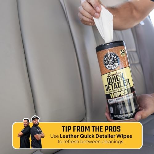 Chemical Guys, 9-Piece Leather Cleaner & Conditioner Kit for Car Interiors | Cleans then conditions seats, furniture, jackets and boots