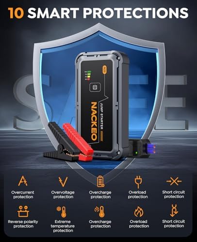 Car Jump Starter 7000A Car Battery Jump Starter Portable Pack for Up to All Gas and 10.0L Diesel Engine 12V Jump Box, Jump Pack