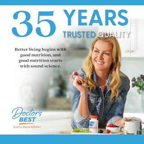 Doctor's Best Hyaluronic Acid with Chondroitin Sulfate, Featuring BioCell Collagen, Non-GMO, Gluten Free, Soy Free, Joint Support, 180 Count (Pack of 1)