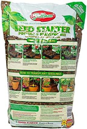 Hoffman Seed Starter Potting & Planting Mix with Wetting Agent for Moisture Retention, 10qt Bag